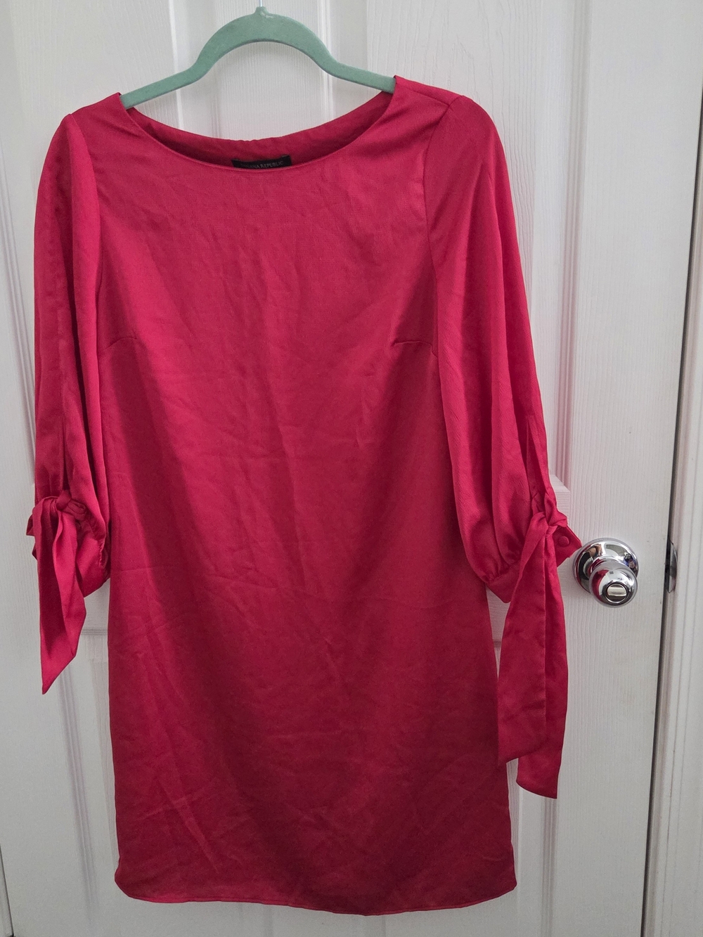 Banana Republic Hot Pink Textured Shift Dress